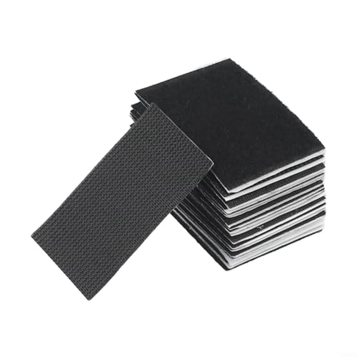 Effortless Teppichschutz mit 10 rutschfesten Teppich-Pads für glatte Oberflächen (schwarz) von Entgoinggo