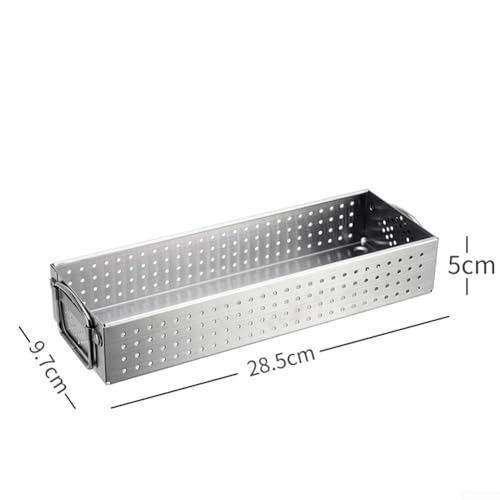 Eine clevere Lösung, um Ihre Küche ordentlich zu halten. Der elegante 304 Edelstahl-Utensilienhalter für Besteck (M) von Entgoinggo