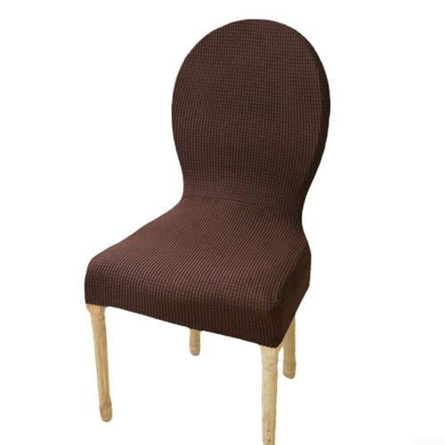 Eleganter Sesselbezug mit integriertem Design, passt perfekt zu verschiedenen Arten von Stühlen und verschönert gleichzeitig Ihren Raum (dunkler Kaffee) von Entgoinggo