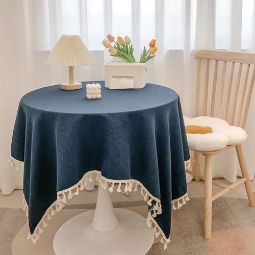 Eleganter kleiner Bezug aus frischem Polyester, perfekt für verschiedene Anlässe zu Hause (Indigo) von Entgoinggo