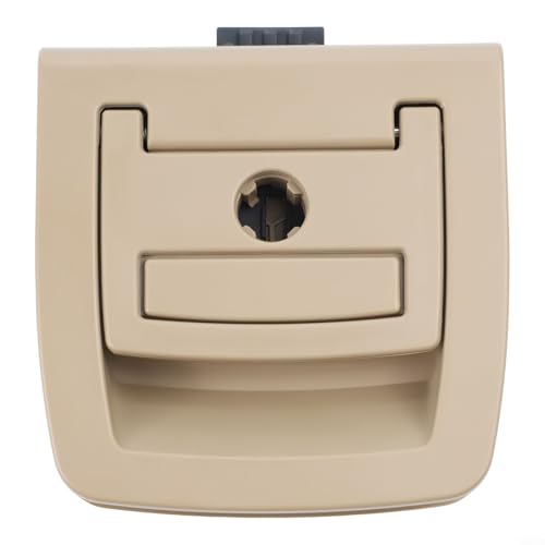 Entgoinggo 1 x Gepäckraum-Deckelgriff-Verkleidung, Heckklappe, Bodenmatte, Ersatzgriff für X5 E70 E71 X6 Modelle inkl. Schlüsselloch-Typ (B beige) von Entgoinggo