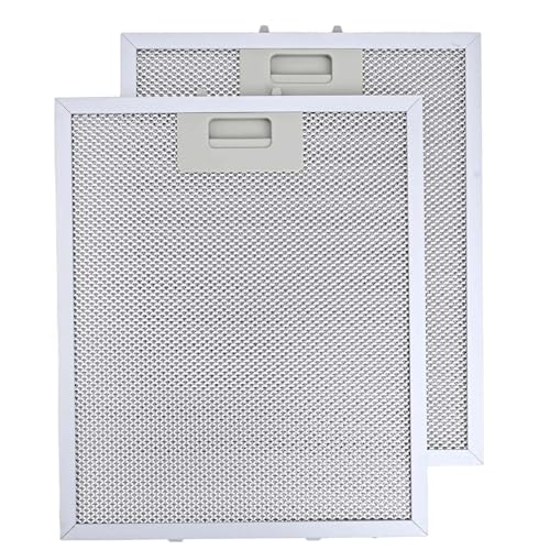 Entgoinggo 2 Stück Haubenfilter Ersatzteile für Rangemaster für Dunstabzugshaube Waschbarer Aluminiumfilter 300 x 250 mm von Entgoinggo