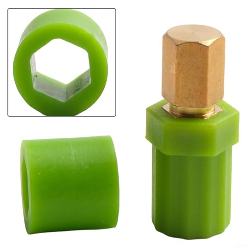 Entgoinggo 3 Stück stabile Messing-Scherwellenkupplung, schnelle und einfache Reparatur, für KitchenAid KP Serie Nudelroller, grün, 10,8 x 7,11 x 1,5 cm von Entgoinggo
