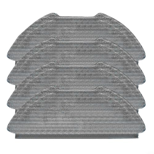 Entgoinggo 4/10 Stück waschbare Wischmopp-Pads für Airrobo GT21 Roboter-Staubsauger, Ersatz-Mopptuch für Tierhaare, Bodenpflege (4 Stück) von Entgoinggo