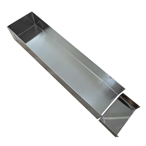 Entgoinggo 40 × 10 cm Edelstahl-Tiramisu-Tabletts für Form mit abnehmbarem Deckel (02) von Entgoinggo