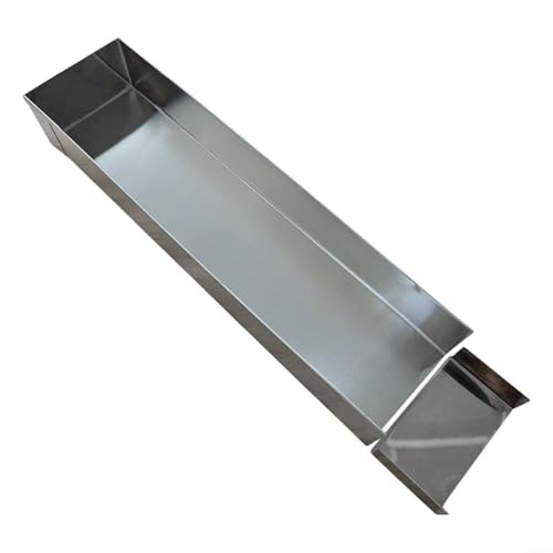 Entgoinggo 40 × 10 cm Edelstahl-Tiramisu-Tabletts für Form mit abnehmbarem Deckel (04) von Entgoinggo