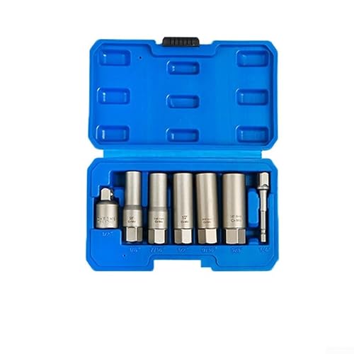 Entgoinggo 711-teiliges tiefes Steckschlüssel- und Schraubenschlüssel-Werkzeug-Set zum Entfernen von abgerundeten Muttern mit 3/8-Zoll-Antrieb (7-teilig) von Entgoinggo