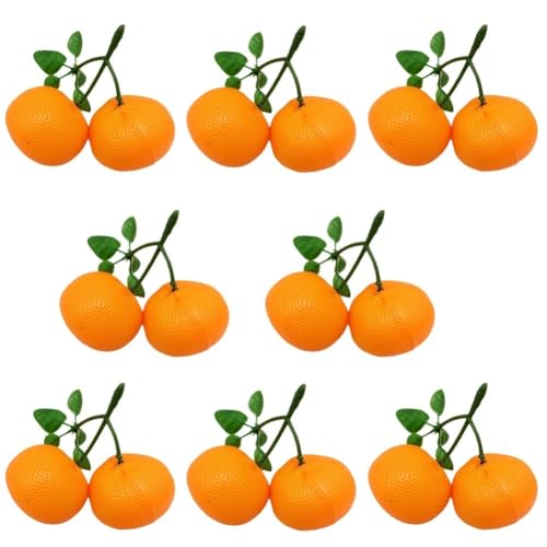 Entgoinggo 8 Stück künstliche Mini-orangefarbene dekorative Obstmodelle realistisch aussehende Mandarine Simulation Requisiten Home Küche Display Entgoinggo 8 Stück künstliche Mini-orangefarbene dekorative Obstmodelle realistisch aussehende Mandarine Simulation Requisiten Home Küche Display von Entgoinggo