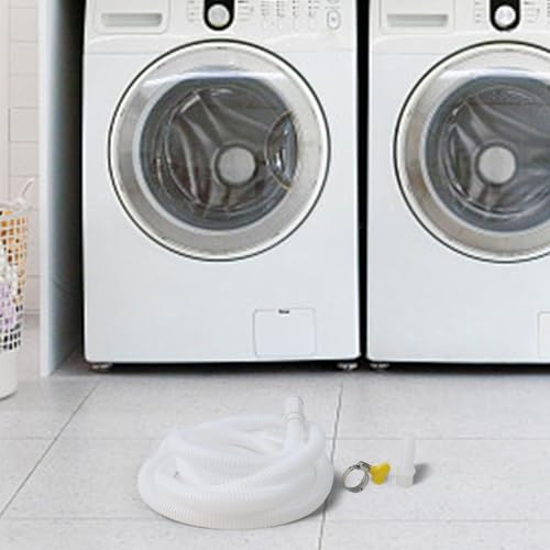 Entgoinggo Abflussschlauch für Klimaanlage, flexibles TPE-Abflussrohr für AC-Luftentfeuchter, Waschmaschine, Wasserauslass, 1 m-10 m, Weiß (1 m) von Entgoinggo