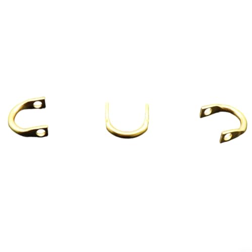 Entgoinggo Angelspinner, Gabelkopf, 100 Stück, einfach zu drehen, Metalldraht-Komponenten, erhältlich in mehreren Größen (groß, goldfarben) von Entgoinggo