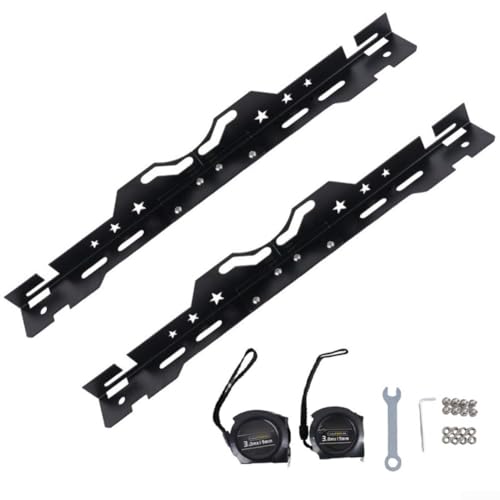 Entgoinggo Auto Wheel Leveling Tool Kit Professional Grade Steel Alignment System With Measurement Plates For Vehicle Suspension Adjustment (Black) von Entgoinggo