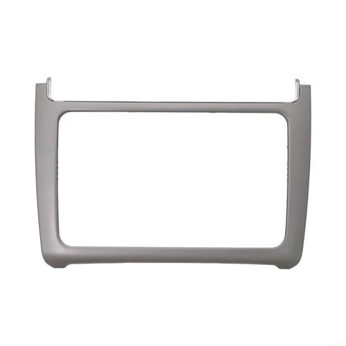 Entgoinggo Autoradio-Stereo-Armaturenbrett-Rahmen-Montage-Set, stabile DIN-Innenverkleidung für MK5 2014–2017, mattschwarz (Silber) von Entgoinggo