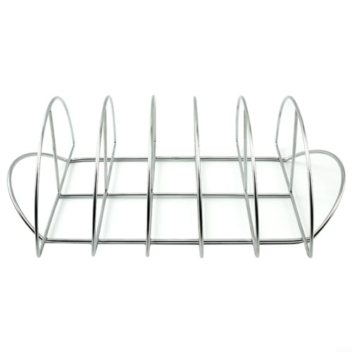 Entgoinggo BBQ Grill Rack Cooking Rost, Stainless Steel Rib Grill Rack NonStick Barbecue Tool for Steak Chicken Outdoor Cooking 38.5x25x12cm von Entgoinggo