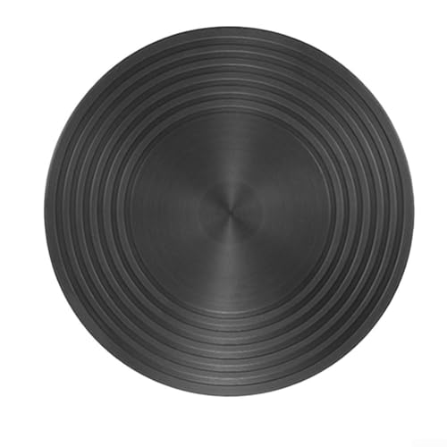 Entgoinggo Doppelseitige rutschfeste Wärmeverteilerplatte mit Anti-Verbrühungs-Griff, Edelstahl-Thermo-Pad für Glas-Kochgeschirr, Induktionsadapter (24 cm) von Entgoinggo
