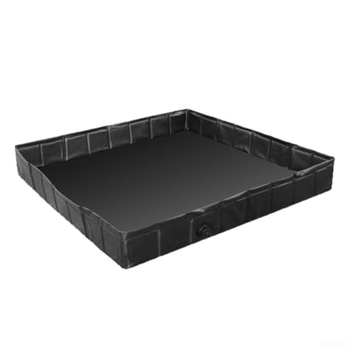 Entgoinggo Duschwanne mit Ablaufschlauch, faltbares Design für einfachen Transport, große Camping-Duschwanne für Outdoor-Abenteuer, 104 x 104 x 13 cm von Entgoinggo