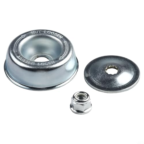 Entgoinggo Ersatz-Metallgetriebeblattmutter-Befestigungsset, Garten-Freischneider für FS350 FS360 FS400 FS410 FS450 Schrägscheibe Reiterplatte Mutter von Entgoinggo