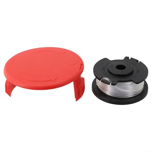 Entgoinggo Ersatz-Spulenabdeckungs-Set für Einhell GE-CT 18/28 Li Rasentrimmer, 4,8 m Saite 75 mm Kappe, kompatibel mit Einhell Rasentrimmer von Entgoinggo