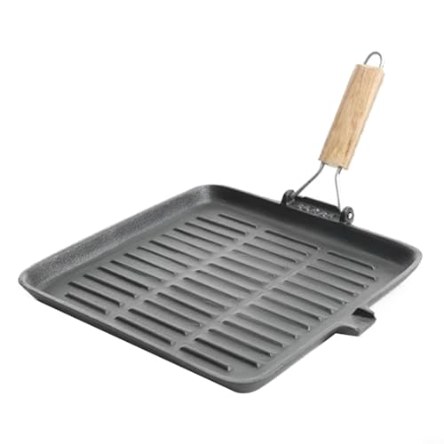 Entgoinggo Faltbare Grillpfanne, antihaftbeschichtet, mit faltbarem Griff für kulinarische Abenteuer, Camping von Entgoinggo