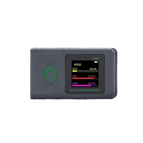 Entgoinggo Fensterfolie Testgerät UV-Lichtdurchlässigkeit Messgerät Tragbarer Tester mit Datensperrfunktion Effizienter Betrieb Leicht von Entgoinggo