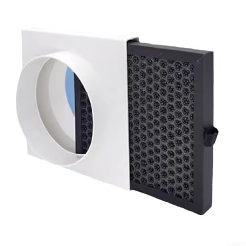 Entgoinggo HEPA-Luftfilter, Inline-Luftfilter für PVC-PE-Aluminiumrohre, Belüftungssystem, Luftqualitätskontrolle, weiß (110 mm) von Entgoinggo