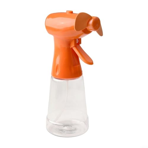 Entgoinggo Handgehaltener Wassersprühnebelventilator, batteriebetrieben, tragbares Reisegerät mit 500 ml Fassungsvermögen für Sommerwärmeentlastung (orange) von Entgoinggo