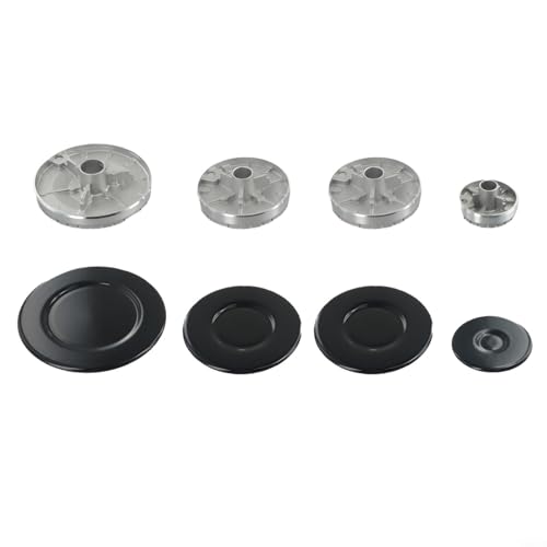 Entgoinggo Herd-Brennerkappen-Set für Sabaf-Gasherd und Herd, stabiles Eisendeckel-Set mit gleichmäßiger Wärmeverteilung Entgoinggo Herd-Brennerkappen-Set für Sabaf-Gasherd und Herd, stabiles Eisendeckel-Set mit gleichmäßiger Wärmeverteilung von Entgoinggo