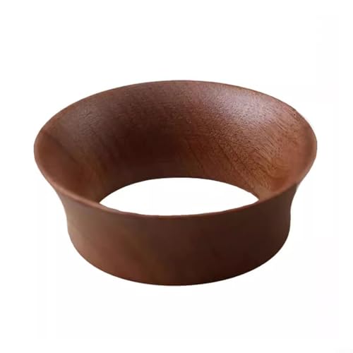 Entgoinggo Kaffee-Dosiertrichterring aus Holz mit Magneten für 51 mm, 53 mm, 58 mm Espresso-Siebträger (58 mm) von Entgoinggo