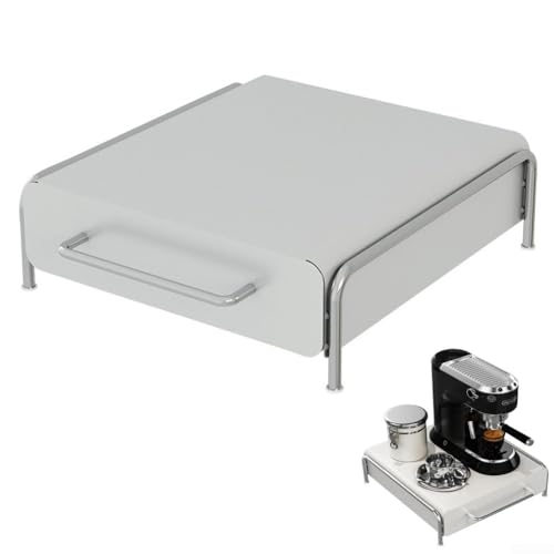 Entgoinggo Kaffeekapsel-Aufbewahrungsschublade mit Edelstahlboden für Kaffeemaschinen Organizer Halter Regal für Kaffeemaschinen (S) von Entgoinggo