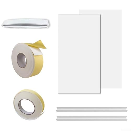 Entgoinggo Klimaanlage Seitenpaneel Set Fenster AC Seitenwand Isolationsset mit EVA Dämmplatten und Kantenstreifen für Thermobarriereschutz von Entgoinggo