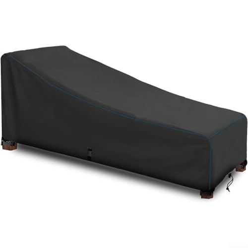 Entgoinggo Outdoor Chaiselongue Chair Cover Waterproof Patio Furniture Protection Oxford Material Multiple Sizes Pool Side Lounger Cover(198.1 * 81.3 * 81.3 cm) von Entgoinggo