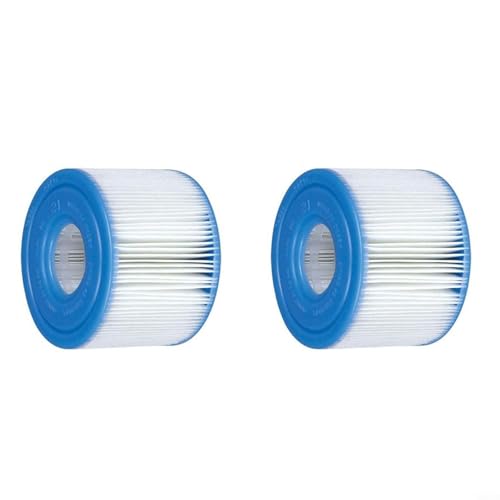 Entgoinggo Pool-Filterkartusche Ersatz für Intex S1 29011E für Pure Spa Schwimmbäder, wöchentliche Reinigung Wartung (2 Stück) von Entgoinggo