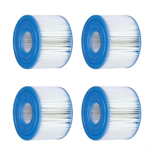 Entgoinggo Pool-Filterkartusche Ersatz für Intex S1 29011E für Pure Spa Schwimmbäder, wöchentliche Reinigung Wartung (4 Stück) von Entgoinggo
