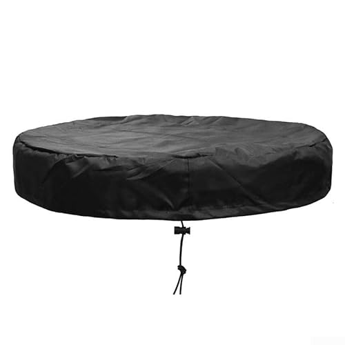 Entgoinggo Robuster 420D Oxford-Stoff Garteneimer Abdeckung Outdoor Möbel Schutz Wasserdicht Staubschutz Schwarz 65 x 10 cm (schwarz) von Entgoinggo