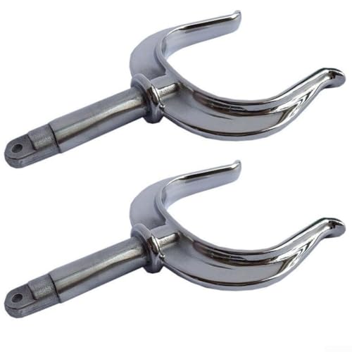 Entgoinggo Ruderschloss mit seitlicher Halterung, 2 Stück, mit verstellbarer Klemme für Ruderboote, Schlauchboote, Kajaks, Kanus, sicherer Verriegelungsmechanismus (2 Stück) von Entgoinggo