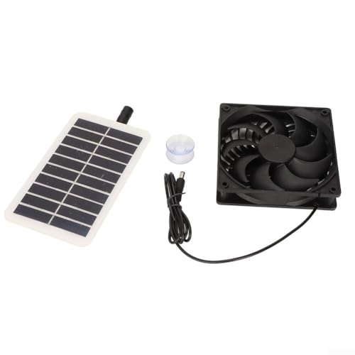 Entgoinggo Solarbetriebener Ventilator mit 2 W Panel DC Motor Abgasanlage für Gewächshaus, Hühnerstall, Dachboden, Luftzirkulationskühlung Entgoinggo Solarbetriebener Ventilator mit 2 W Panel DC Motor Abgasanlage für Gewächshaus, Hühnerstall, Dachboden, Luftzirkulationskühlung von Entgoinggo