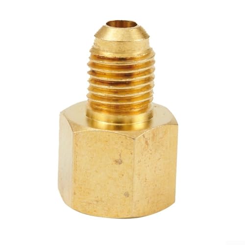 Entgoinggo Stickstoffregler-Adapter, massives Messing, 6,35 mm SAE-Stecker auf G1/4-Zoll-Buchse für HVAC-Kühl- und Klimaanlagenanlagen Entgoinggo Stickstoffregler-Adapter, massives Messing, 6,35 mm SAE-Stecker auf G1/4-Zoll-Buchse für HVAC-Kühl- und Klimaanlagenanlagen von Entgoinggo