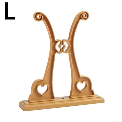 Entgoinggo Traditionelle chinesische Kunst ist dieser elegante Fächerständer ein Muss für den Schreibtisch (groß, gelb) von Entgoinggo