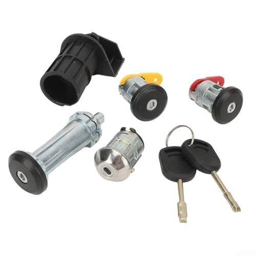 Entgoinggo Türschloss mit Schlüsselzylinder Schließzylinder für Fiesta MK IV und für Escort OEM 3N21F22050BB reibungsloser Betrieb von Entgoinggo
