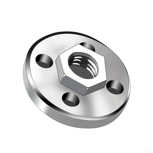 Entgoinggo Typ 100 Winkelschleifer Druckplatte Sechskantmutter Montagewerkzeug Metall Silber 30 mm Durchmesser 10 mm Gewinde für Polierer von Entgoinggo