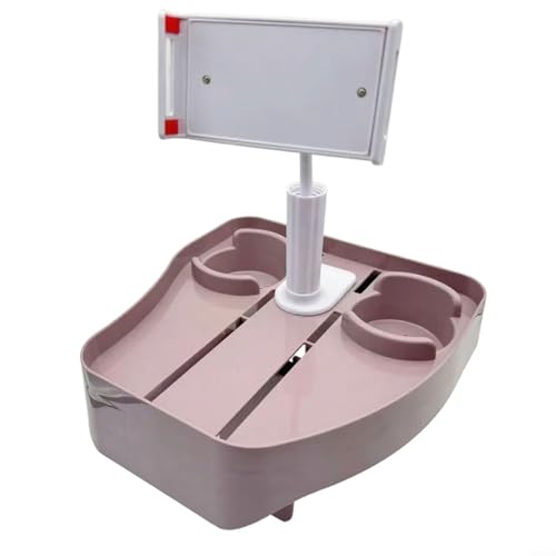 Entgoinggo Verstellbarer Badewannen-Halter für Getränke und Handys, perfekter Begleiter für Entspannung am Pool (Rosa) von Entgoinggo