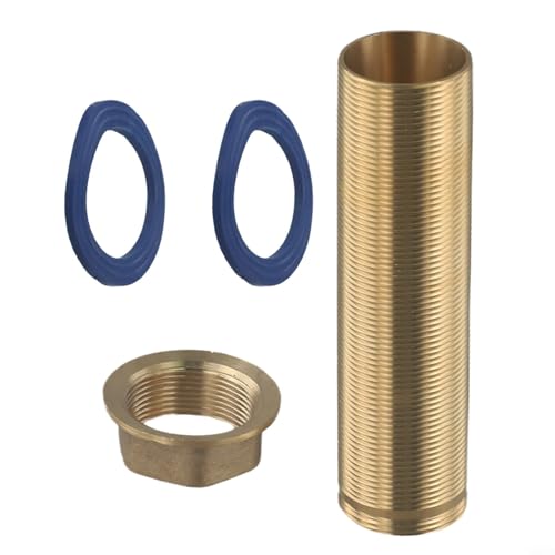 Entgoinggo Waschtischarmatur-Reparatur-Set, Wasserhahn-Befestigungsset, lange Muttern für Küchenspüle, Wasserhahn-Unterlegscheiben für Mischbatterien (12 cm) von Entgoinggo