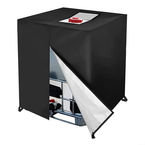 Entgoinggo Wassertankabdeckung, 420D Oxford Tuch 1000L IBC Container Schutzhülle Staubdicht Wetterfest Schutz mit Reißverschluss 120x100x116cm Entgoinggo Wassertankabdeckung, 420D Oxford Tuch 1000L IBC Container Schutzhülle Staubdicht Wetterfest Schutz mit Reißverschluss 120x100x116cm von Entgoinggo