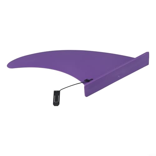 Essential 22,9 cm Surf Tail Fin Boost Tracking auf Paddelbrettern und Kajaks, einfach zu entfernen und zu installieren (lila) von Entgoinggo
