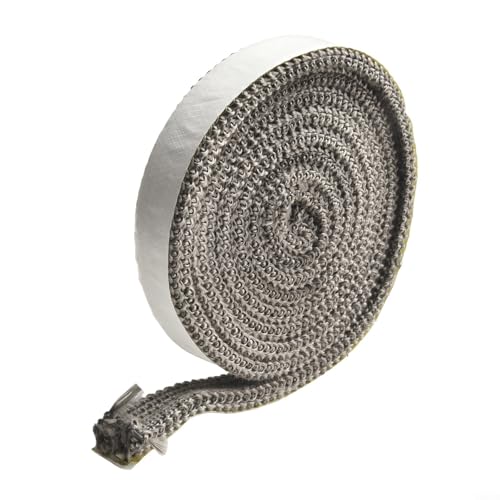 Essential Component Zuverlässige Ofentürdichtungen, maßgeschneidert für Ihren Pelletofen (6 mm x 20 mm x 2 m) von Entgoinggo