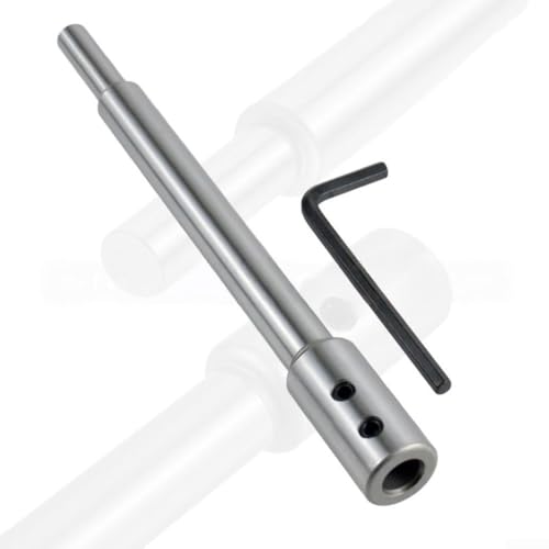 Extralange Stahl-Werkzeug-Bit-Verlängerungen, 2 Stück, für verbesserte Bohrtiefe und Genauigkeit, inklusive Stellschrauben und Sechskantschlüssel für sichere Befestigung (schwarz) von Entgoinggo