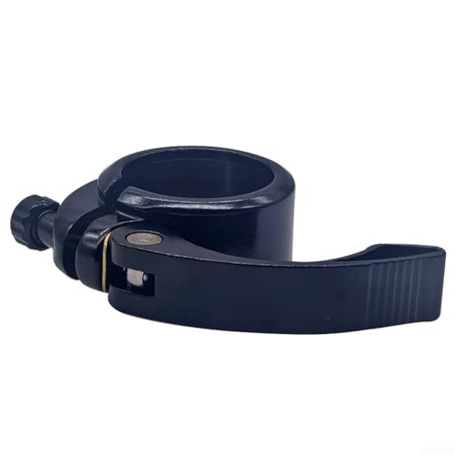 Fahrrad-Sattelstützenklemme, Schnellspanner für Dahon, leichte 6061-Aluminiumlegierung, 33 x 9 mm (schwarz) von Entgoinggo