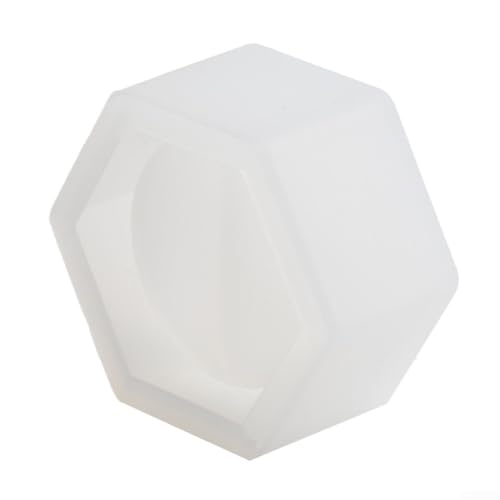 Flexible Silikon-Kerzenhalter-Formen für kreative DIY-Projekte und Heimdekoration (Hexagon) von Entgoinggo
