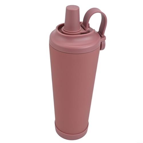 Fortschrittliche Isolationstechnologie im 830-ml-Wasserbecher mit magnetischem Griff für die tägliche Hydratation (Dunkelrosa) von Entgoinggo