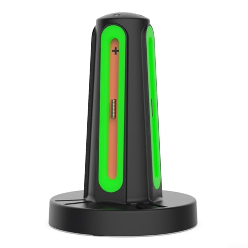 Für Nintendo Switch 2 Controller Ladestation Magnetisch 4 in 1 Ständer mit Dual Ladesteckplätzen und LED Anzeigen Inklusive Kabel von Entgoinggo
