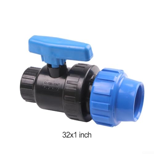Gartenarbeit und Landwirtschaft PP Rohrverbinder X Innengewinde zur Wasserverteilung (32 mm x 2,5 cm) von Entgoinggo